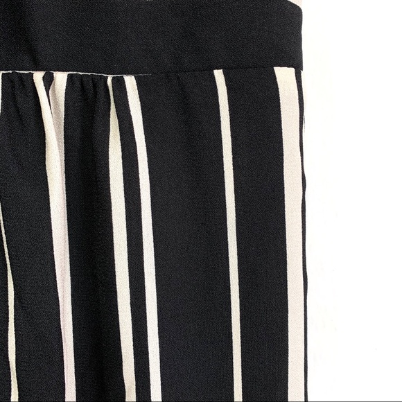 Xhilaration Women’s Black Striped Front Tie Midi Dress NWT - Picture 5 of 9